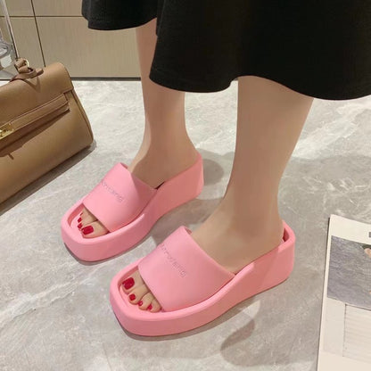 Luxury Sandals Color Platform Flip-Flops