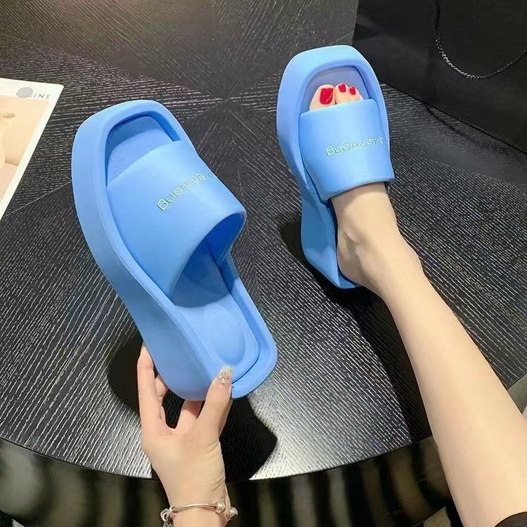 Luxury Sandals Color Platform Flip-Flops